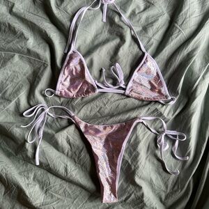 BUBBLEGUM THE BRAND Holographic Sparkle Bikini